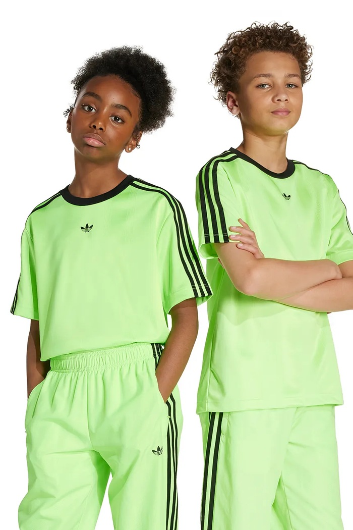 Detské tričko adidas Originals okrúhly zelená JV8656
