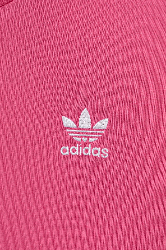 Detské bavlnené tričko adidas Originals ružová JY4986