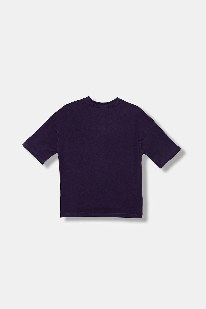 Chłopiec adidas Originals t-shirt bawełniany dziecięcy JY6421 fioletowy