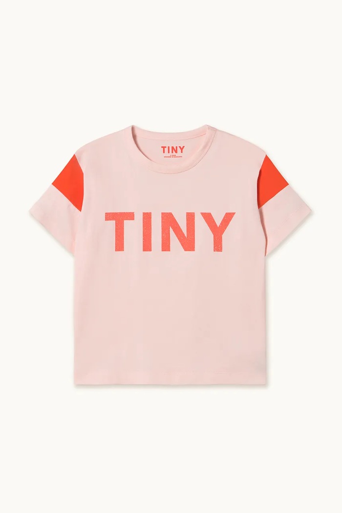 Tinycottons tricou de bumbac pentru copii TINY COLOR BLOCK TEE AW25.264 roz AW25