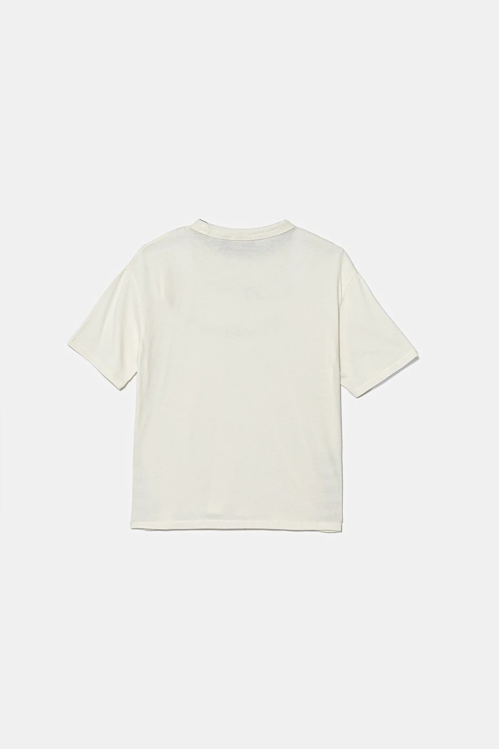 Napapijri T-shirt bawełniany dziecięcy S-AHR NP0A88ZO2061.98.128 beżowy AW25