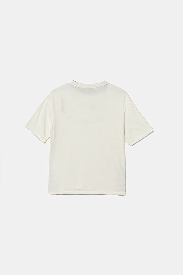 Napapijri T-shirt bawełniany dziecięcy S-AHR NP0A88ZO2061.98.128 beżowy AW25
