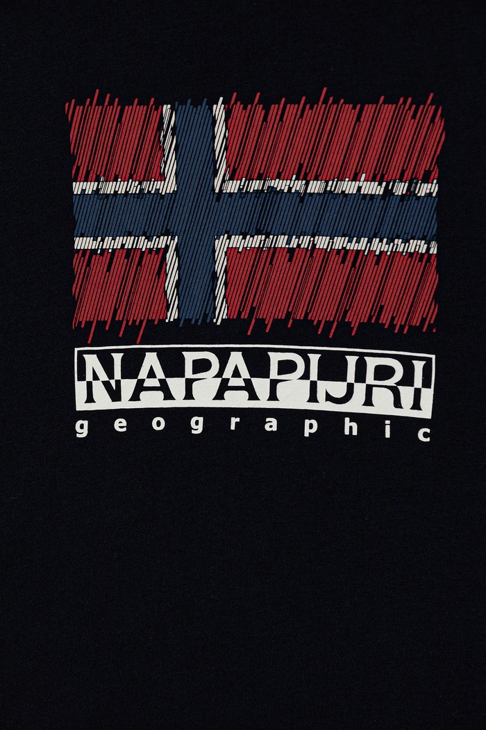 Αγορίστικα Napapijri Παιδικό βαμβακερό μπλουζάκι Napapijri S-ADIGE NP0A88ZW1761.98.128 σκούρο μπλε