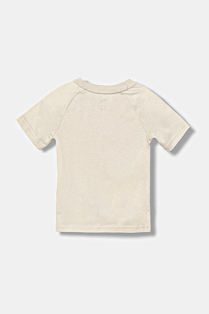 Puma Tricou de bumbac pentru copii LITTLE RUNNERS Tee PS 688475. bej AW25