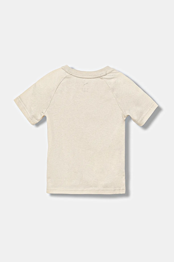 Puma Tricou de bumbac pentru copii LITTLE RUNNERS Tee PS 688475. bej AW25