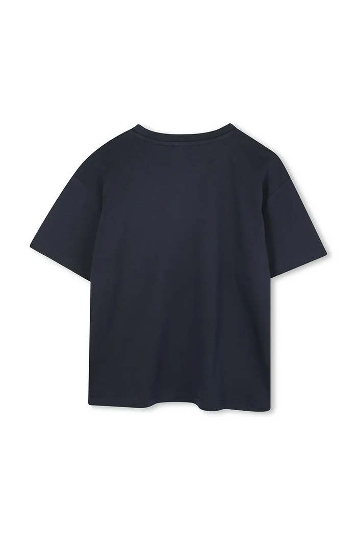 Kenzo Kids t-shirt bawełniany dziecięcy K61494.86.108 granatowy AW25