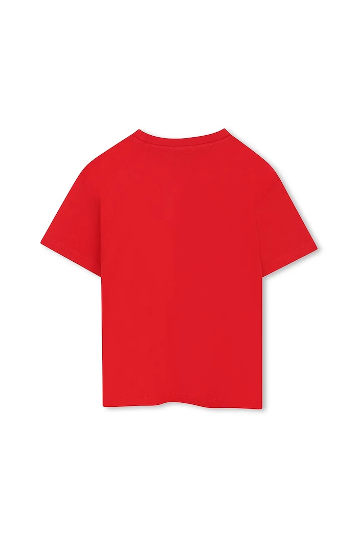Kenzo Kids Παιδικό βαμβακερό μπλουζάκι Kenzo Kids K61507.162 κόκκινο AW25