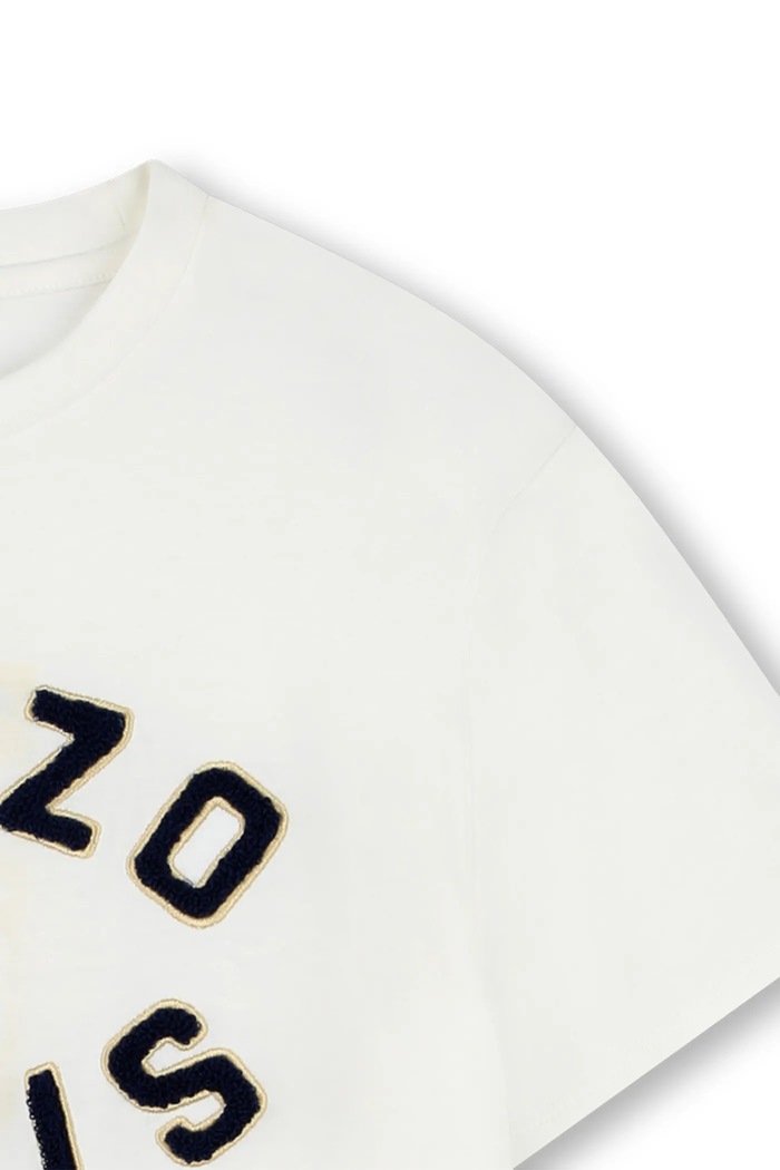 Chłopiec Kenzo Kids t-shirt bawełniany dziecięcy K61508.114.150 biały