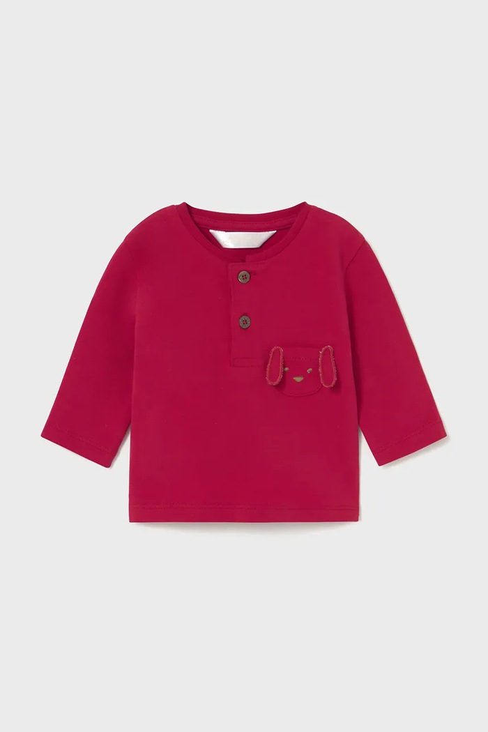 Majica z dolgimi rokavi za dojenčka Mayoral Newborn 2-pack 2056.1N.Newborn.9BYA rdeča AW25
