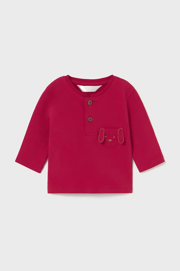Majica z dolgimi rokavi za dojenčka Mayoral Newborn 2-pack 2056.1N.Newborn.9BYA rdeča AW25