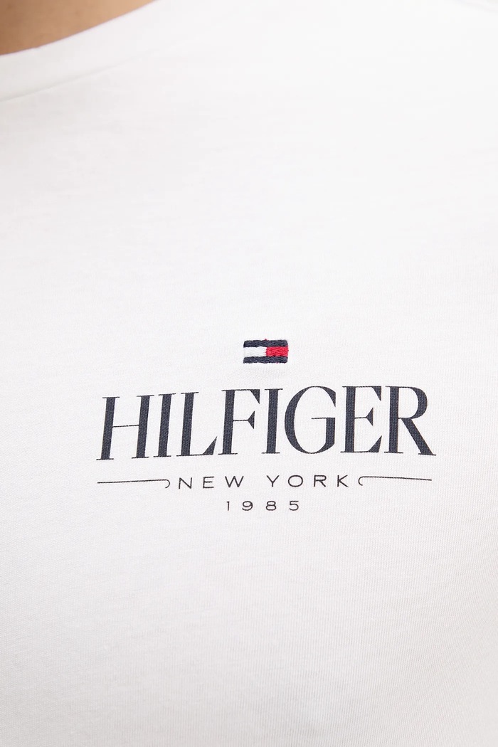 Памучна тениска Tommy Hilfiger бял MW0MW39355