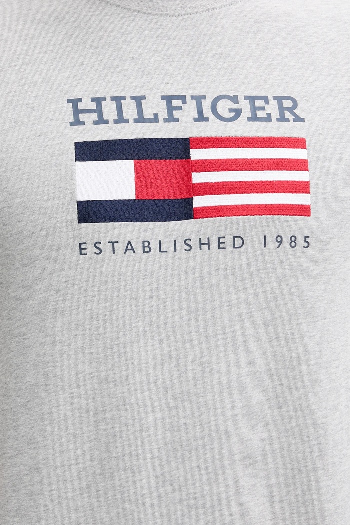 Bavlněné tričko Tommy Hilfiger šedá MW0MW39843
