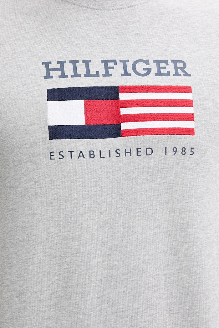 Bavlněné tričko Tommy Hilfiger šedá MW0MW39843