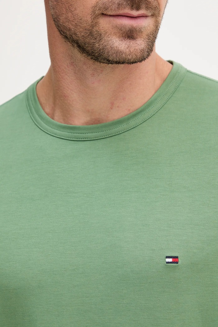 Tričko Tommy Hilfiger zelená MW0MW37313