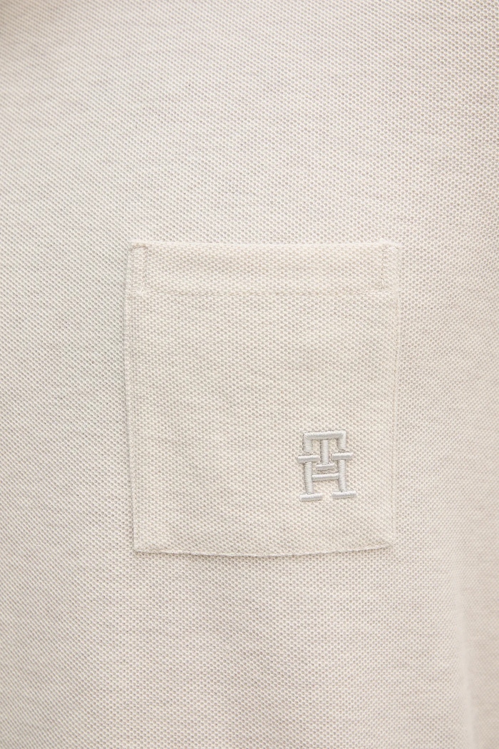 Bavlnené tričko Tommy Hilfiger MW0MW39365 béžová