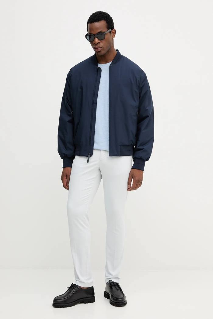 Βαμβακερό μπλουζάκι Tommy Hilfiger MW0MW39365 μπλε AW25