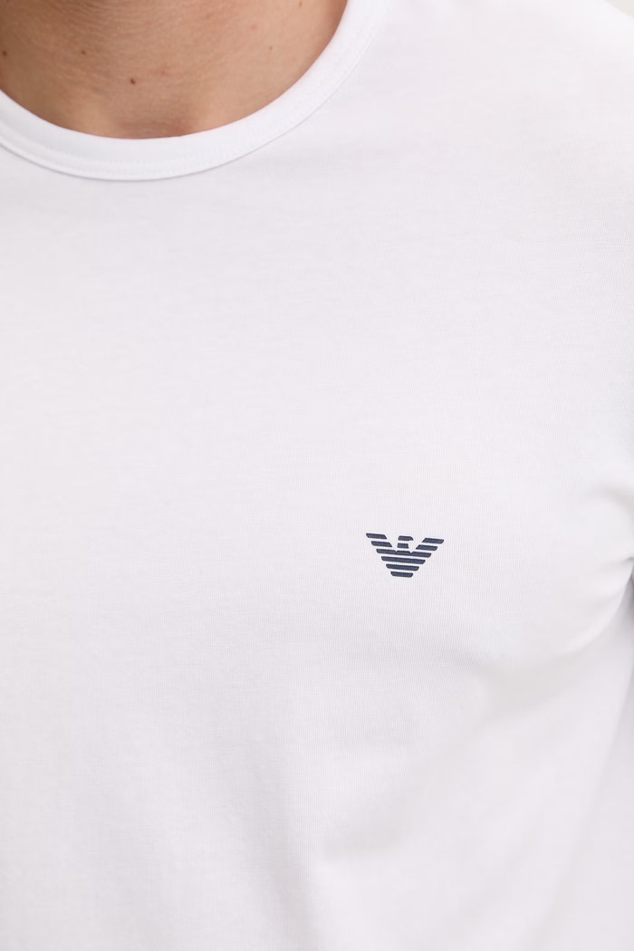 Emporio Armani Underwear T-shirt basic męski bawełniany z elastanem 2-pack EM000391.AF14132