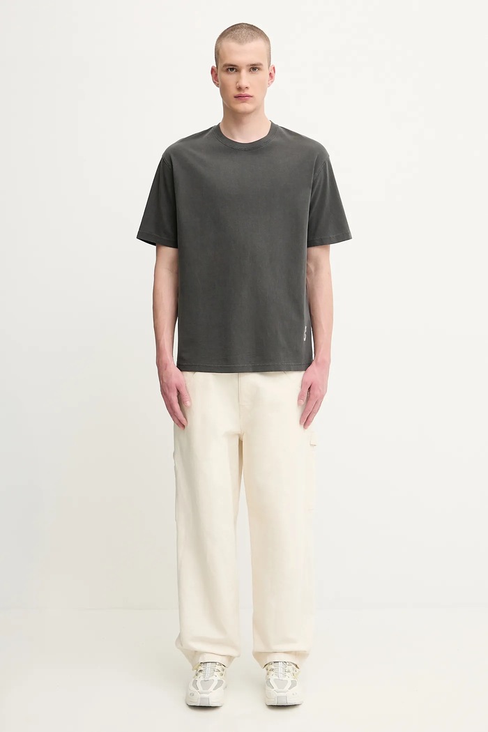 Samsoe Samsoe t-shirt bawełniany SASWIRL U25200007 szary