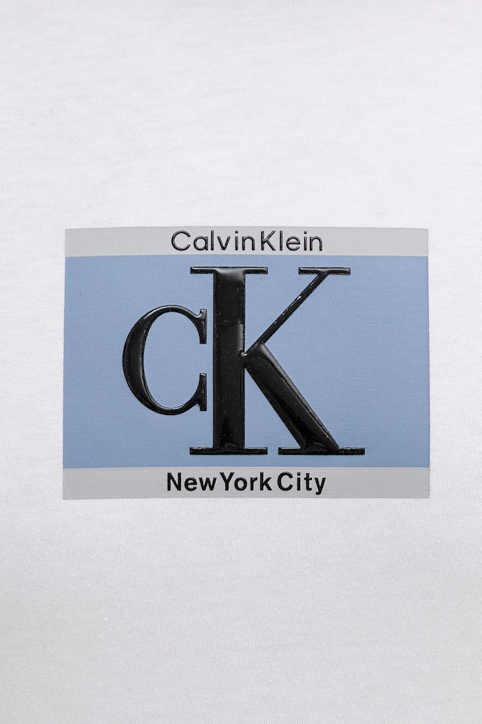 Bavlněné tričko Calvin Klein bílá LV04RC854G