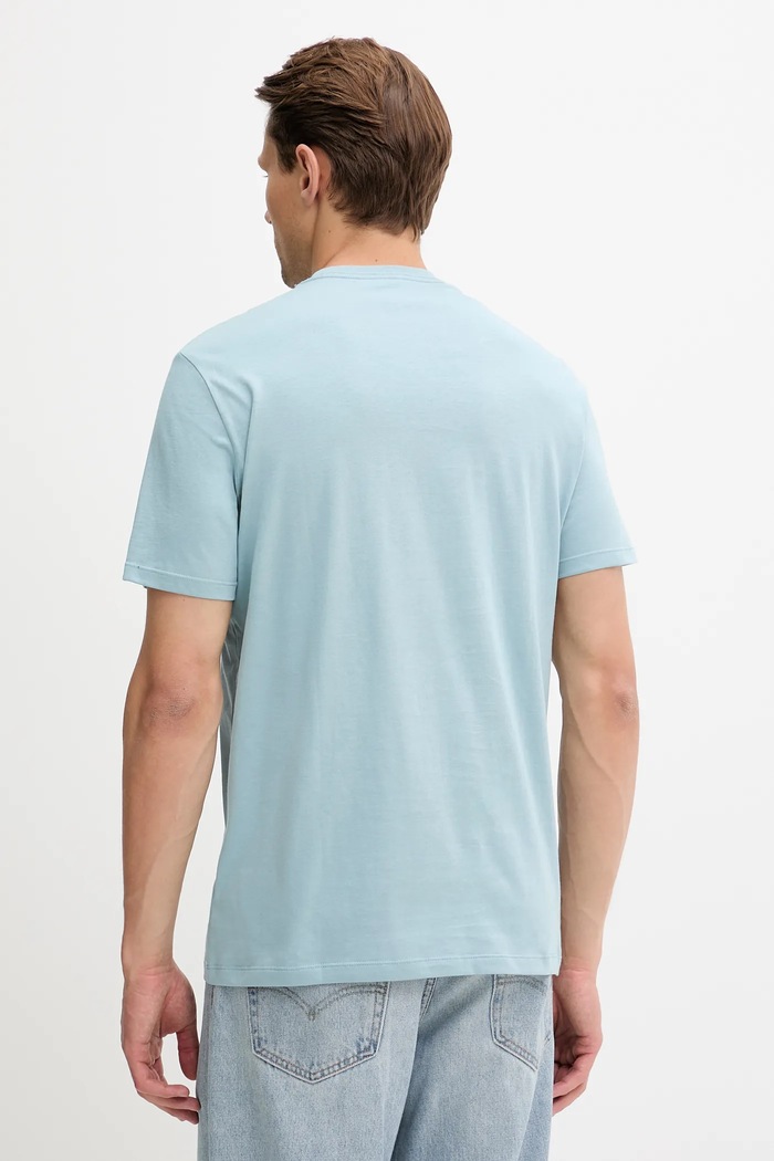 Bavlnené tričko Calvin Klein LV04RC854G modrá AW25