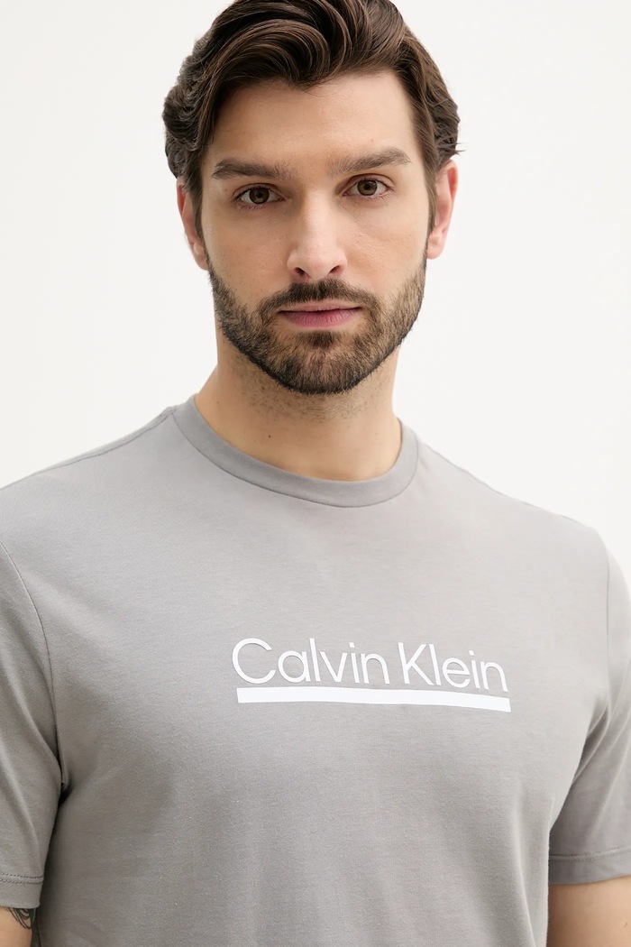 Odjeća Pamučna majica Calvin Klein LV04RC852G siva