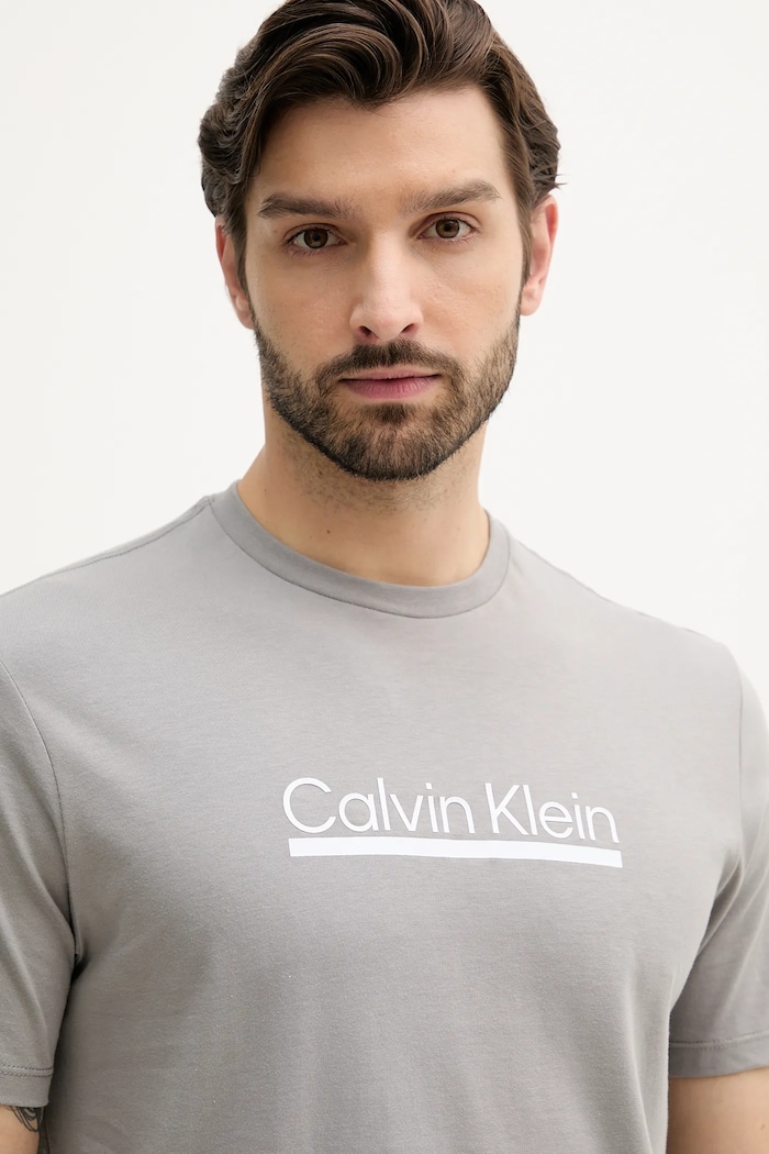 Odjeća Pamučna majica Calvin Klein LV04RC852G siva