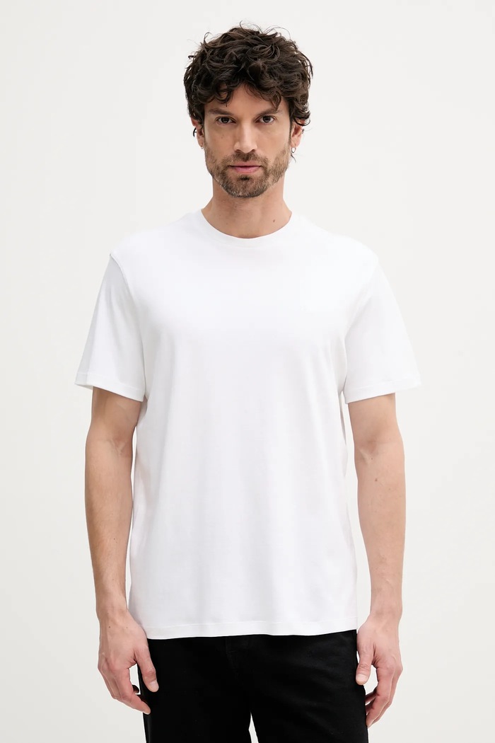Pamučna majica Calvin Klein bijela LV04LB275G