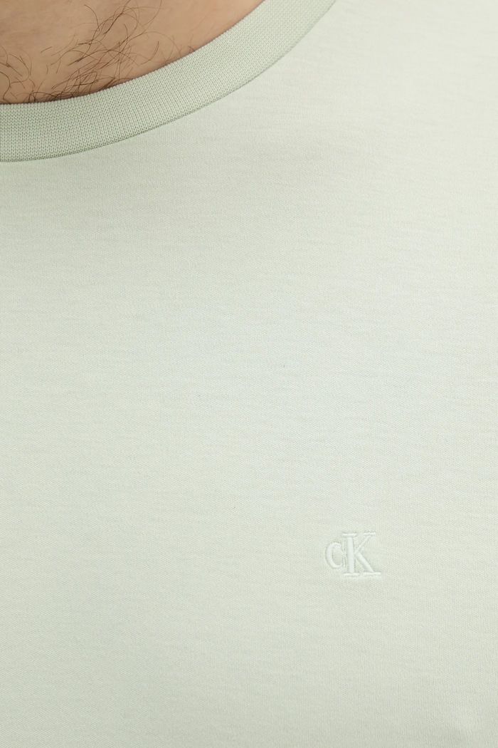 Bavlnené tričko Calvin Klein zelená LV04LB275G