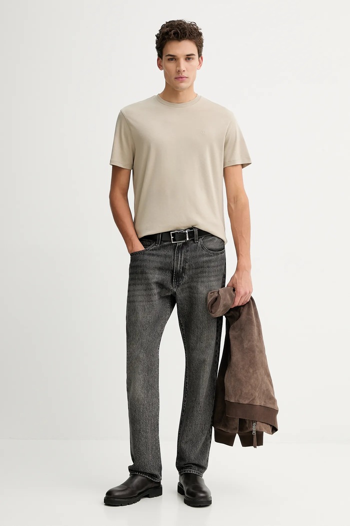 Calvin Klein tricou din bumbac LV04LB275G bej SS26