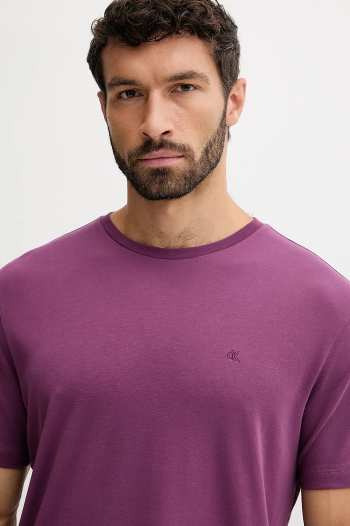 Oblečenie Bavlnené tričko Calvin Klein LV04LB275G fialová