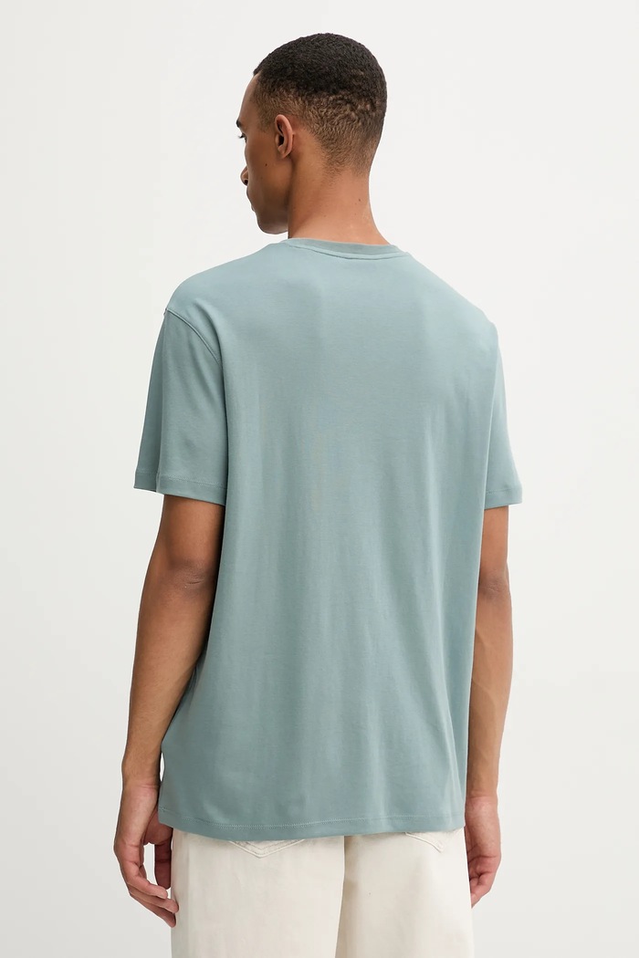 Oblečenie Bavlnené tričko Calvin Klein LV04LB275G tyrkysová