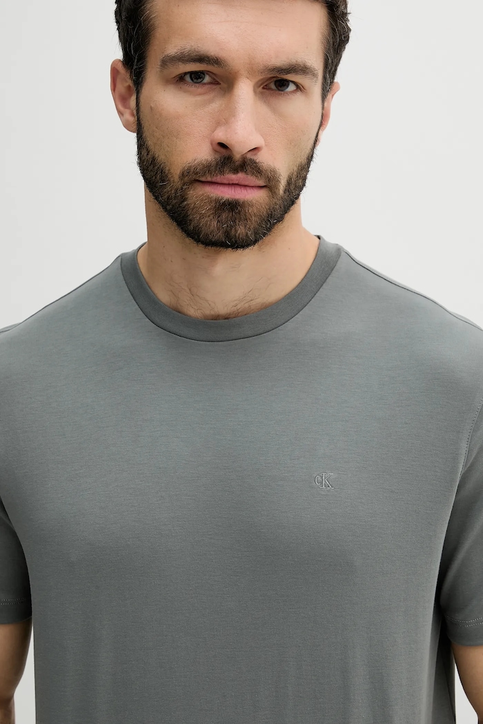 Odjeća Pamučna majica Calvin Klein LV04LB275G siva