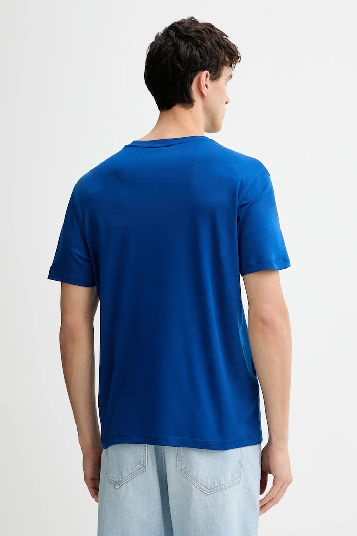 Oblečenie Bavlnené tričko Calvin Klein LV04LB275G modrá