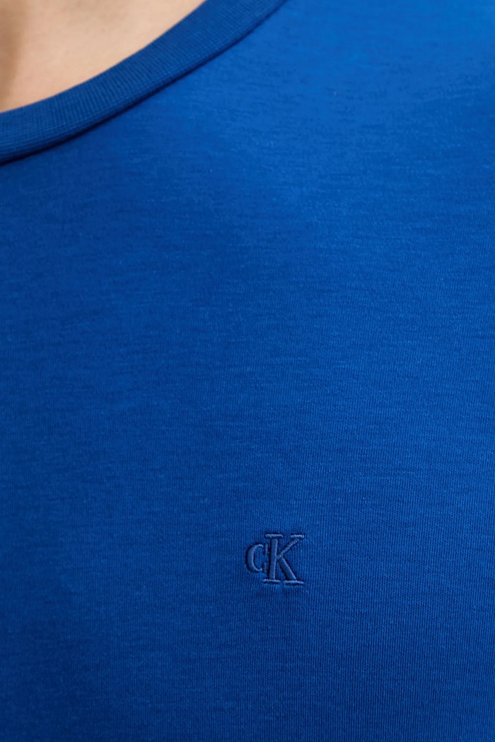Bavlnené tričko Calvin Klein LV04LB275G modrá