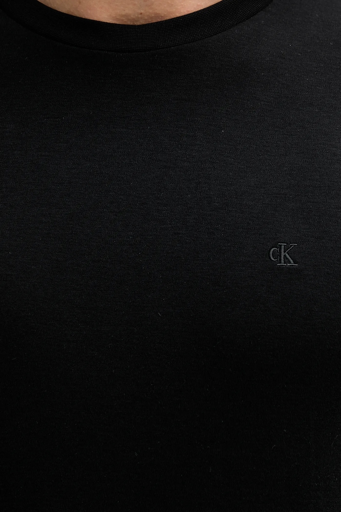 Bombažna kratka majica Calvin Klein črna LV04LB275G
