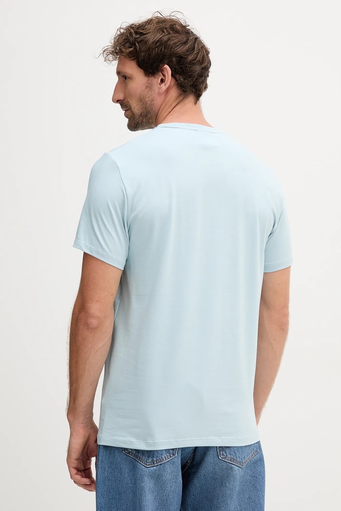 Calvin Klein tricou pentru bărbați din bumbac cu elastan LV04LC240G albastru SS26