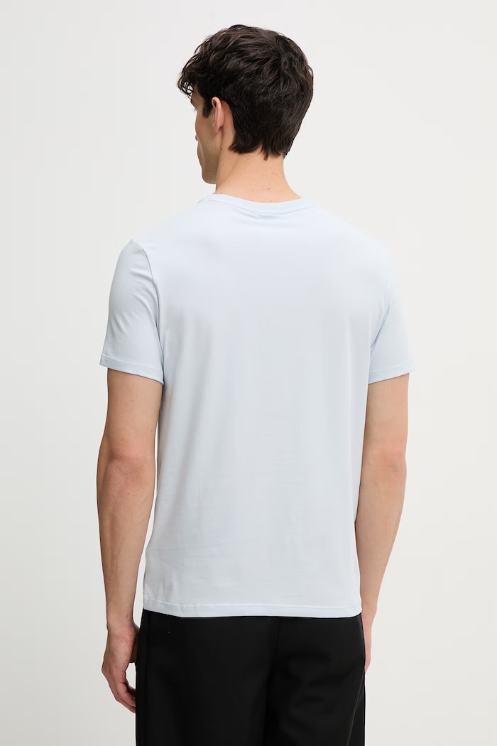 Oblačila Calvin Klein kratka majica moška bombažna z elastanom LV04LC240G modra