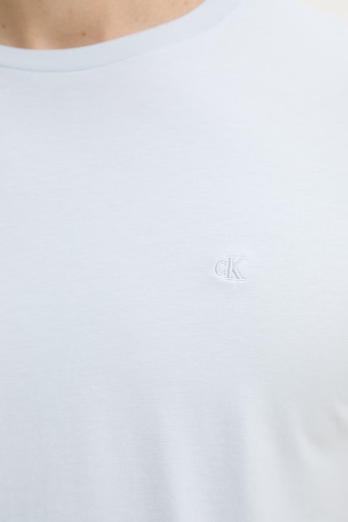 Calvin Klein kratka majica moška bombažna z elastanom LV04LC240G modra