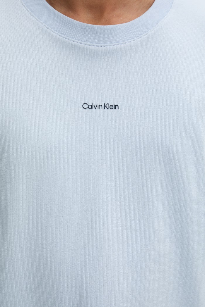 Calvin Klein tričko pánske bavlnené s elastanom LV04LC241G modrá