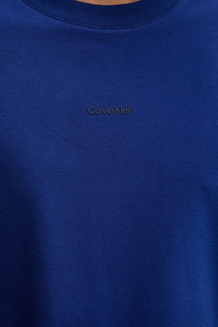 Calvin Klein T-shirt męski bawełniany z elastanem LV04LC241G niebieski