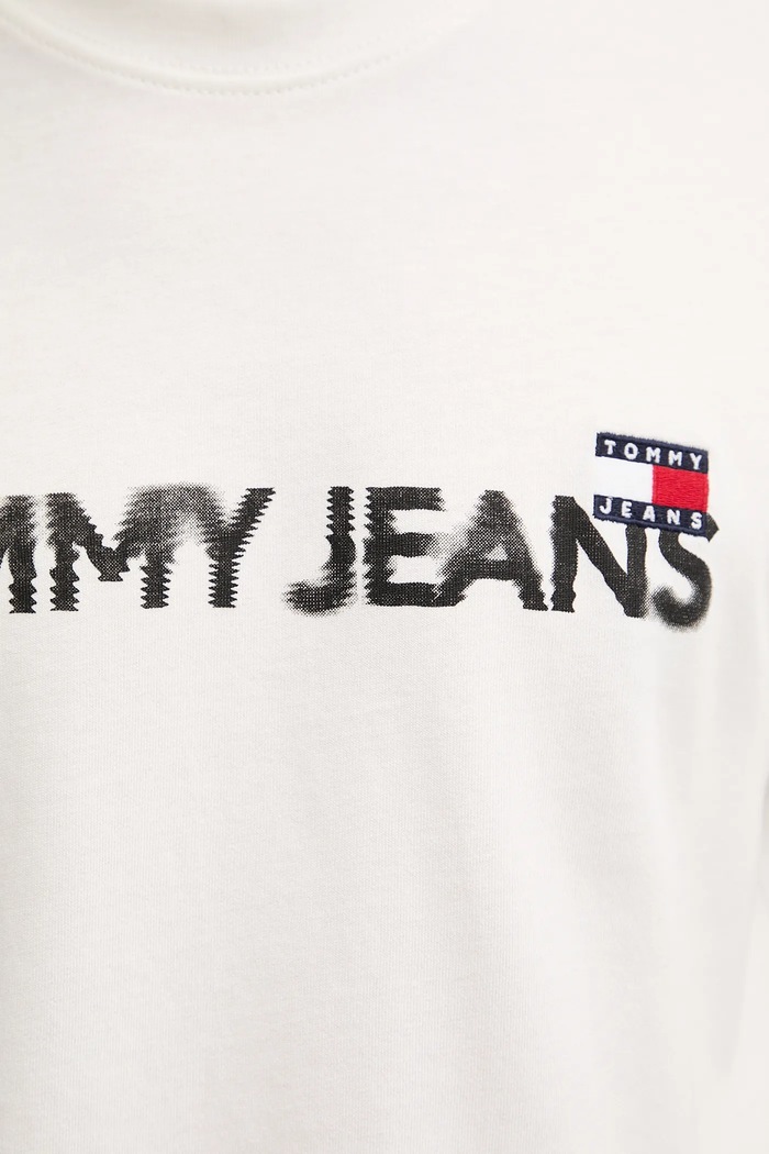 Bavlnené tričko Tommy Jeans DM0DM21585 biela
