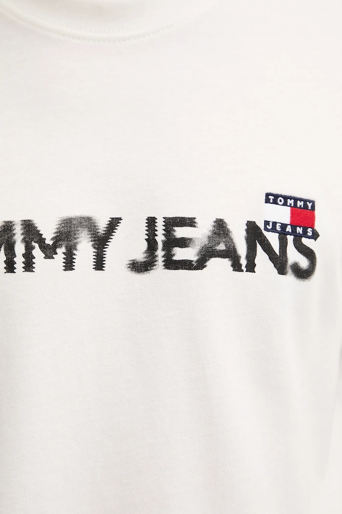 Bavlnené tričko Tommy Jeans DM0DM21585 biela