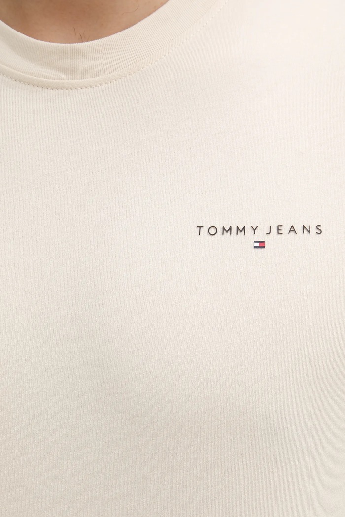 Tommy Jeans tričko pánske bavlnené DM0DM21780 béžová