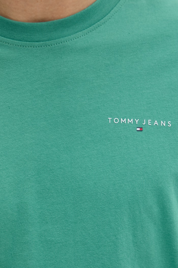 Tommy Jeans tričko pánske bavlnené DM0DM21780 zelená