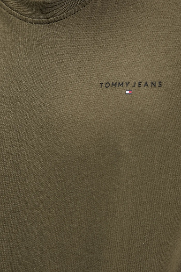 Tommy Jeans tričko pánske bavlnené DM0DM21780 zelená