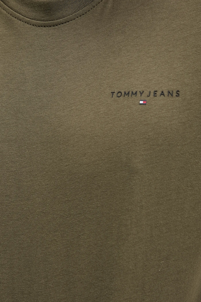 Tommy Jeans tričko pánske bavlnené DM0DM21780 zelená