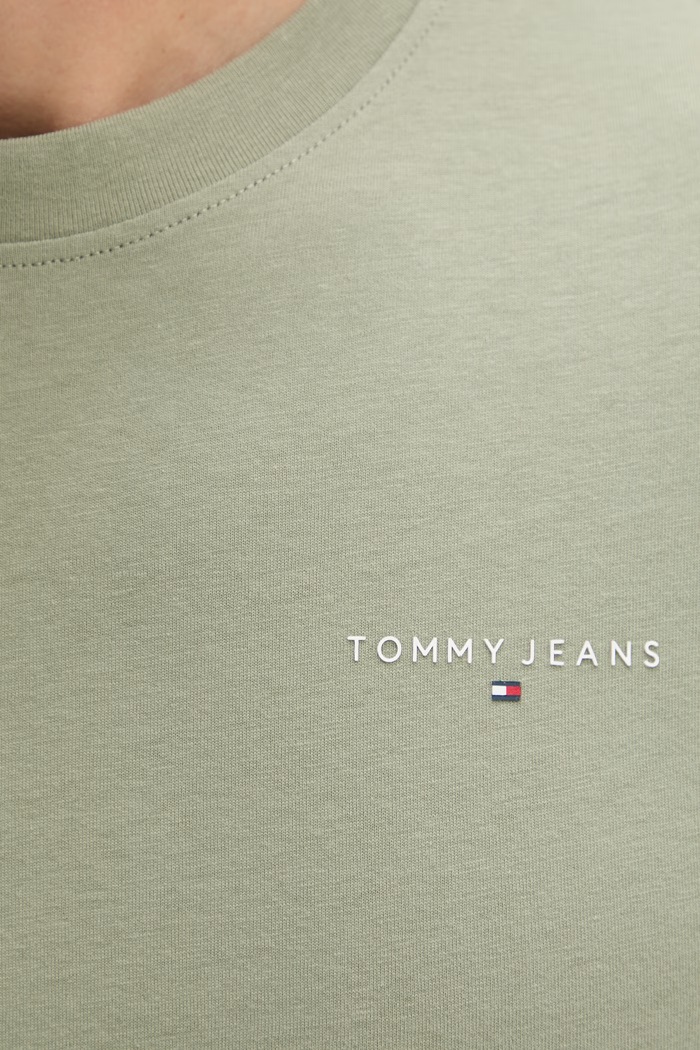 Tommy Jeans tričko pánske bavlnené DM0DM21780 zelená