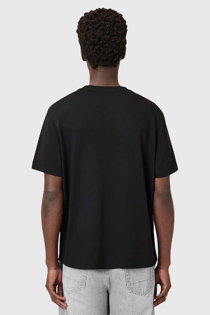 AllSaints t-shirt SLATER fekete M009JC