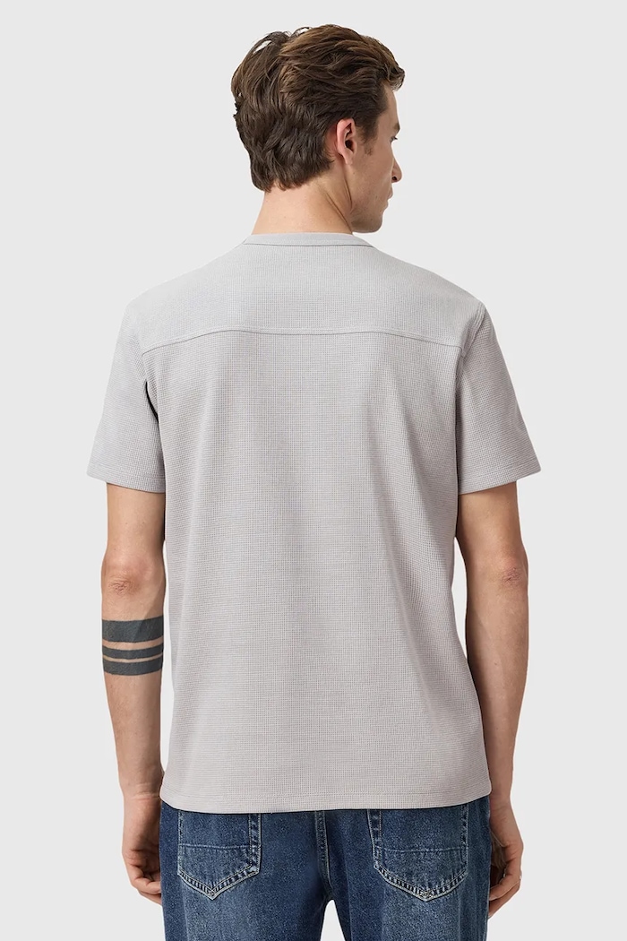Oblečení Bavlněné tričko AllSaints ELLIS M018JC šedá