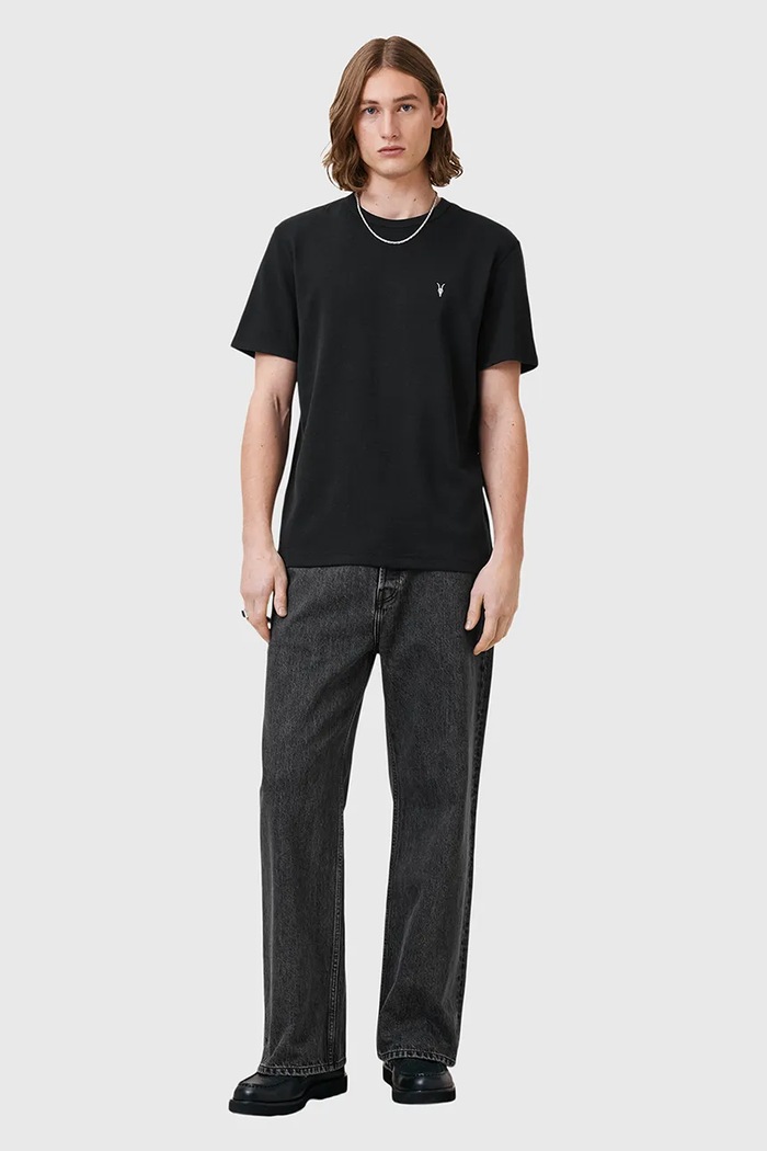 Pamučna majica AllSaints ELLIS M018JC crna